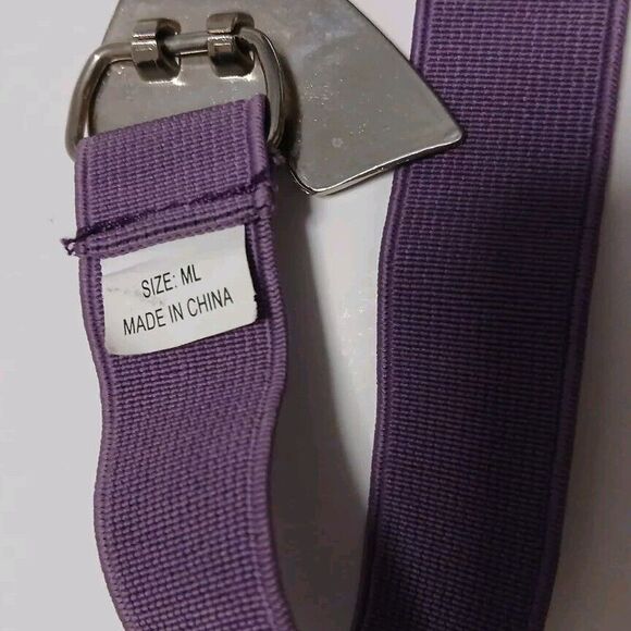 Purple Bow Metal Buckle Belt Size Medium - Picture 6 of 9